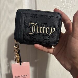 Juicy Couture Black and Pink Wallet